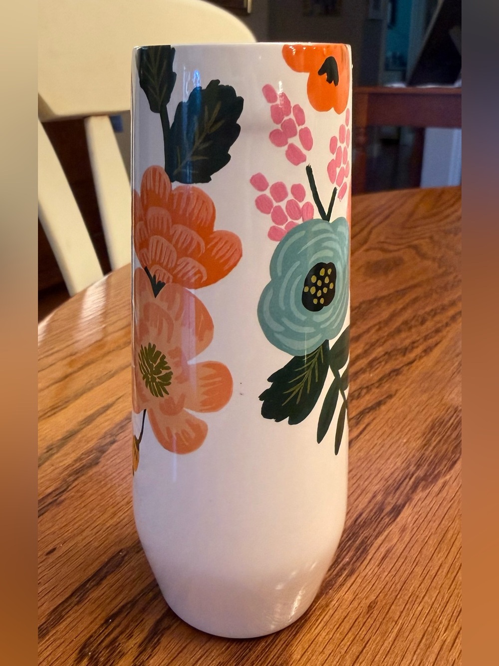 Corkcicle Rifle Paper Co. x Corkcicle Floral Garden Party Cream 7 oz Flute,